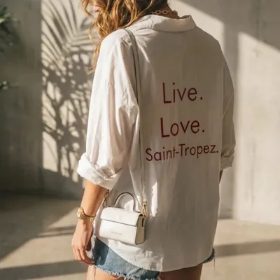 Chemise blanche taille unique saint tropez 36/44